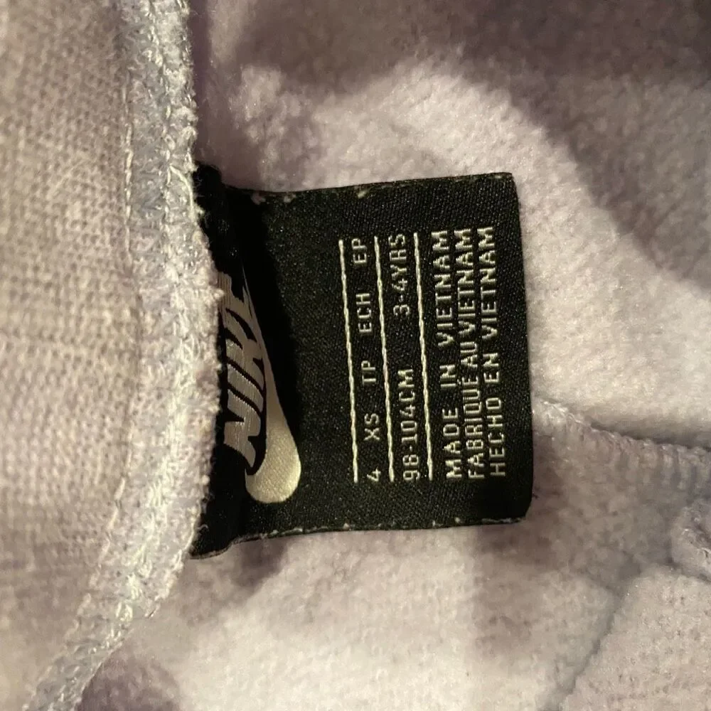 Nike Joggers Lavender Sweatpants Toddler Size 4 XS
